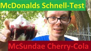 McSundae Cherry Cola von McDonalds: So schmeckt das neue McSundae Eis zum Preis von 1 Euro