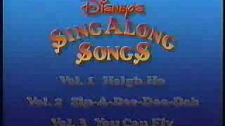 Disney Sing-Along Songs 1990 Promo 1