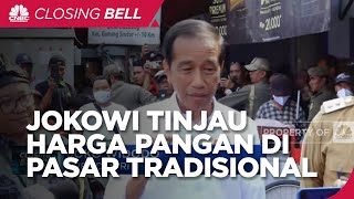 Jokowi Tinjau Harga Pangan di Pasar Tradisional Jelang Iduladha