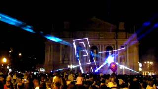 Світлове шоу Львів 24.08.2010 Laser show Lviv