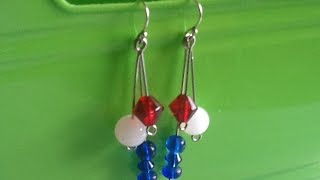 Create Patriotic Drop Earrings - DIY Style - Guidecentral