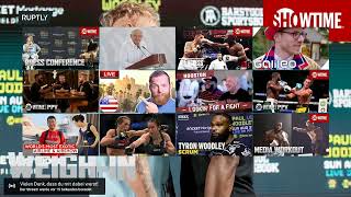 LIVE: Jake Paul and Tyron Woodley hold weigh-in session ahead of boxing bout