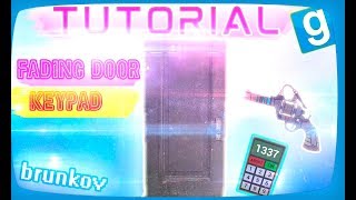 Как сделать Fading Door и  поставить Keypad | ДАРК РП Tutorial | Garry's mod БРУНЬКОВ