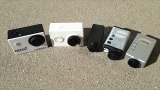 Action Cam Comparison - Xiaomi Yi, Mobius, RunCam HD, Turnigy Action Cam