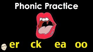 Easy Phonic Practice |  er - ck - ea - oo | Mark Kulek - ESL