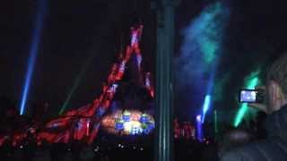 Disneyland Paris frozen light show full video