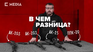 Все, что нужно знать про отличия AK-103, AK-203, AK-15 и ППК-20 в одном видео!