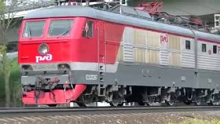 Электровоз ЧС200-005, с фирменным поездом ,,Экспресс".