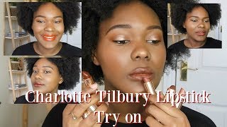 Charlotte Tilbury Lipstick Try on
