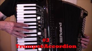 FR4x Roland Accordion Big Band Set  Glenn Miller tunes