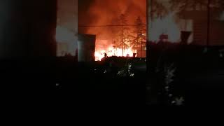 CESENA: Vasto incendio distrugge azienda di pelletteria | VIDEO