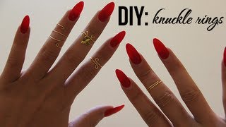 DIY: Easy Knuckle/Midi Rings