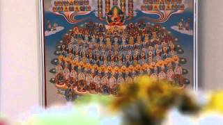 Modern thangka-painting gardri (Eng/Rus SUBS) / Современная тханка-живопись гадри