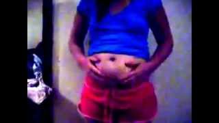 sexy pot belly blonde
