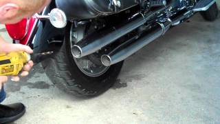 V-Star Exhaust hole trick, exhaus mod