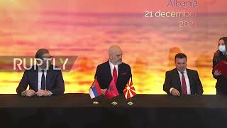 Albania: Open Balkans 'Mini-Schengen' signed by leaders in Tirana