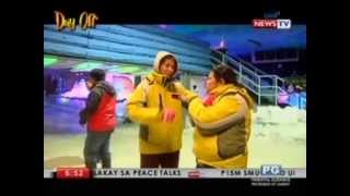 Day Off: Isabel Oli and Maey B. as Snow World attendants