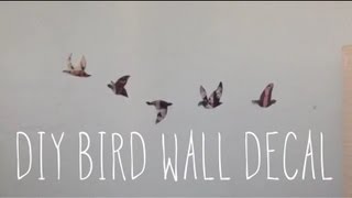 DIY Room Decorations: Bird Wall Decal