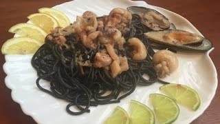 Праздничное блюдо Паста с морепродуктами