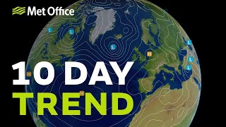 10 Day trend - A change on the way as high pressure releases its grip - 11/07/18