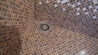 Укладка плитки с уклоном под слив в душевой ч.2