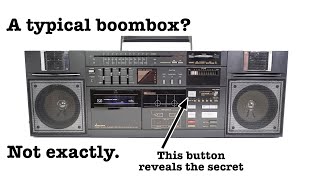 This makes a change - a Boombox with a unique feature