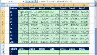 Excel Magic Trick 471: Sort Horizontal With Formula 3 Examples