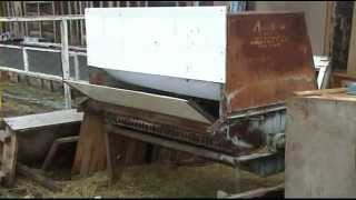 Соломорезка в работе, для грибов Вешенка,straw shredder for mushrooms