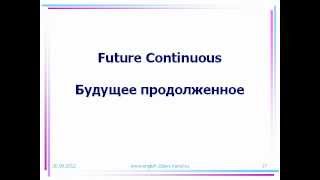 English Continuous Tenses (Продолженное время в английском)