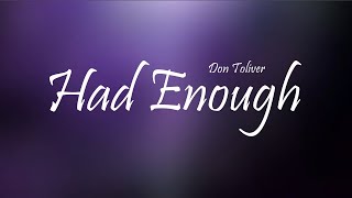 Don Toliver - Had Enough Ft. Offset & Quavo (Lyrics)