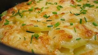 Вкусная картошка с фаршем в духовке.