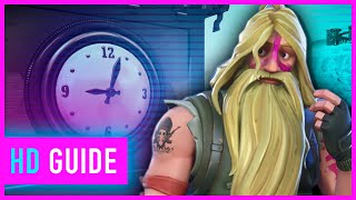 Fortnite - Visit Different Clocks (Season 9, Week 8)