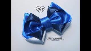 Бант бабочка из лент МК/DIY Bow-tie for a boy/PAP Gravata borboleta para menino#157