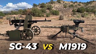 Американский M1919 против советского СГ-43 | Идем вразнос