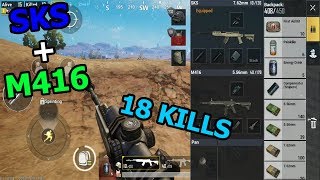 SKS + M416 Combo | 18 Kills FPP Solo vs Squad | PUBG Mobile
