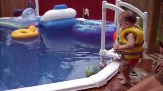 My One Year Old Grand baby Fell In My Pool Head First And Lived!