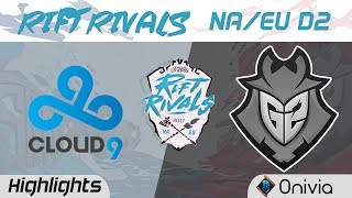 C9 vs G2 Highlights Rift Rivals EU & NA 2017 Cloud9 vs G2 Esports by Onivia