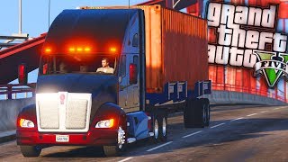 Kenworth T700 Trucking! - GTA 5 Real Life Mod - Day 24