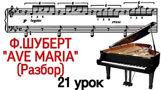 21 УРОК: «AVE MARIA» SCHUBERT. РАЗБОР. КАК ИГРАТЬ. УРОКИ ФОРТЕПИАНО ДЛЯ ВЗРОСЛЫХ. “PRO PIANO"
