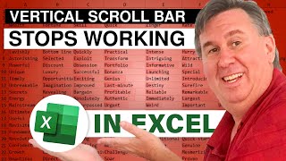 Excel Vertical Scroll Bar Stops Working - 2423