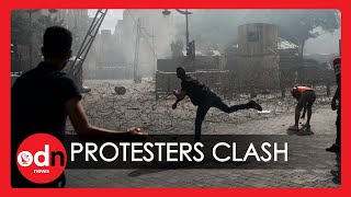 Lebanon Protesters Clash With Security Forces at Huge Anti-Government Rally