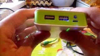 Power Bank Esperanza 11000 mAh White/Green."Распаковка и небольшой обзор".