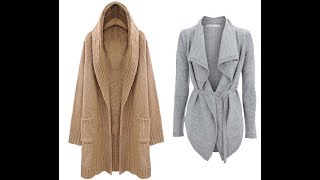 Длинный Кардиган Спицами - видео - модели 2019 / Long Cardigan Video / Lange Strickjacke