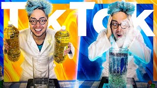PROBANDO EXPERIMENTOS VIRALES DE TIKTOK POR 24 HORAS (funcionaron todos) - Yolo Aventuras