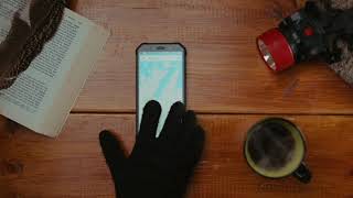 AGM A9 robustes Smartphone mit Handschuhen bedienbar