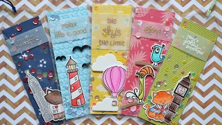 LAWN FAWN + AVERY ELLE + NEWTON'S NOOK || Shaker Bookmarks (fuse tool)