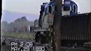 Depressing visit to the Oneonta D&H Yard 1990 (27 year old VHS)