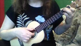 "В лесу родилась елочка" с табулатурой (ukulele with tablature)