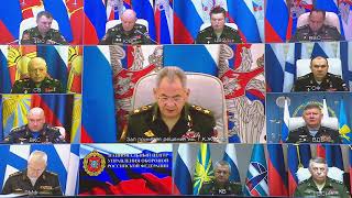 Селекторное совещание с руксоставом ВС РФ под председательством Сергея Шойгу (4.12.2020)