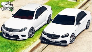 РЕАЛЬНЫЕ МАШИНЫ ПРОТИВ МАШИН ИЗ ГТА 5 - MERCEDES E63 AMG ПРОТИВ SCHAFTER V12! ?ВОТЕР